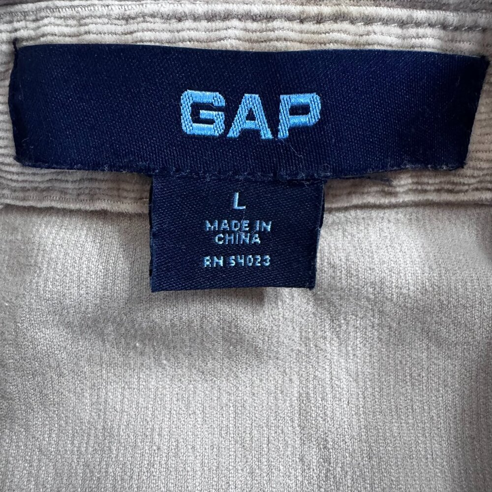 GAP Men’s Tan Corduroy Chore Jacket • Size L • Heritage Workwear - Picture 2 of 13